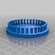 This is a 3D model for a plastic wheel cap for the Cybertruck and includes the triangle logo in the center. This is a zipped folder containing an STL file.
